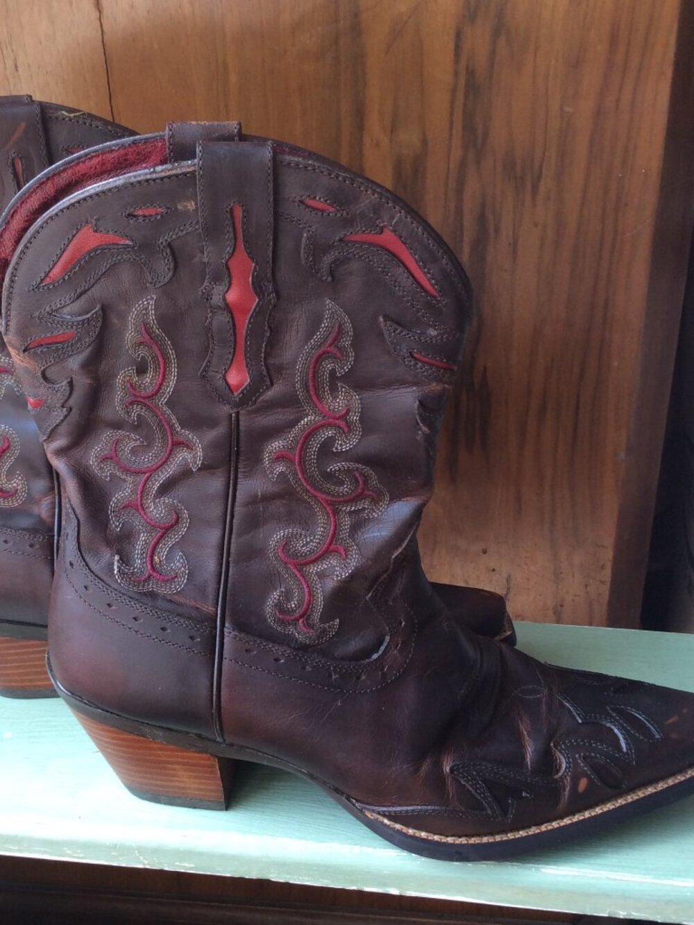 Ariat ATS Wichita Pointed Toe Full Grain Leather Western/Cowgirl Boots.  Size 9B - Picture 5 of 15